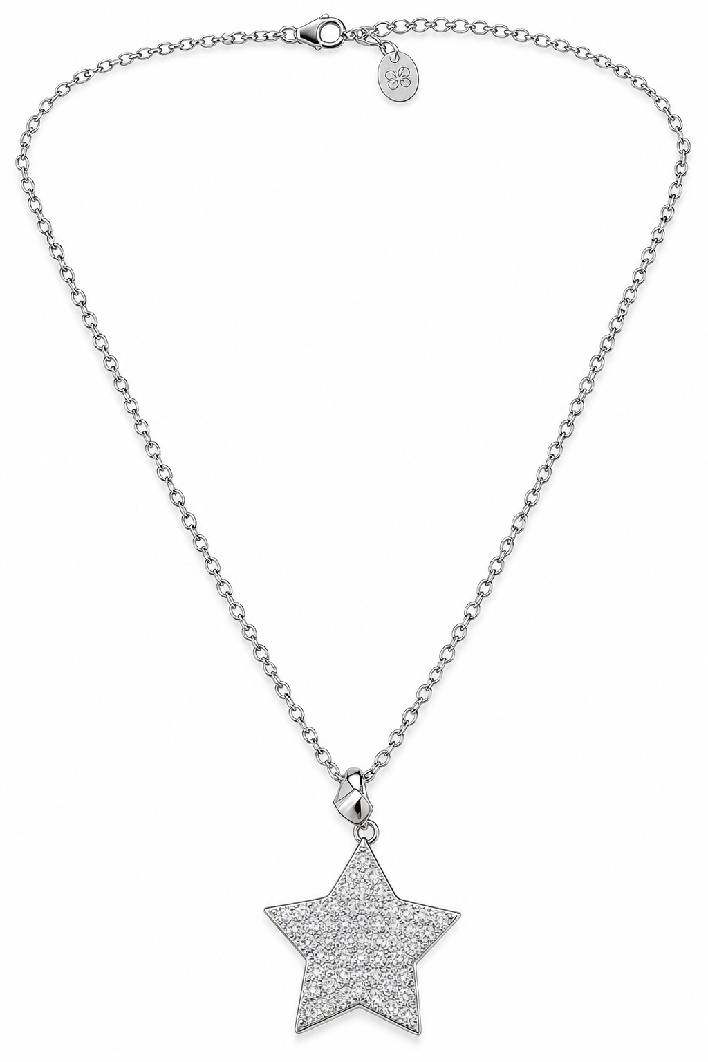 Pavé Cubic Zirconia Star Necklace